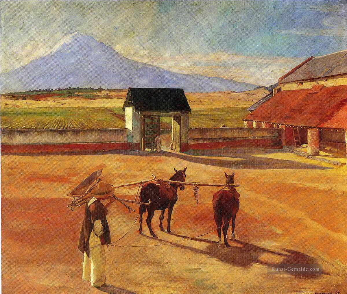 la era die Tenne 1904 Diego Rivera Ölgemälde